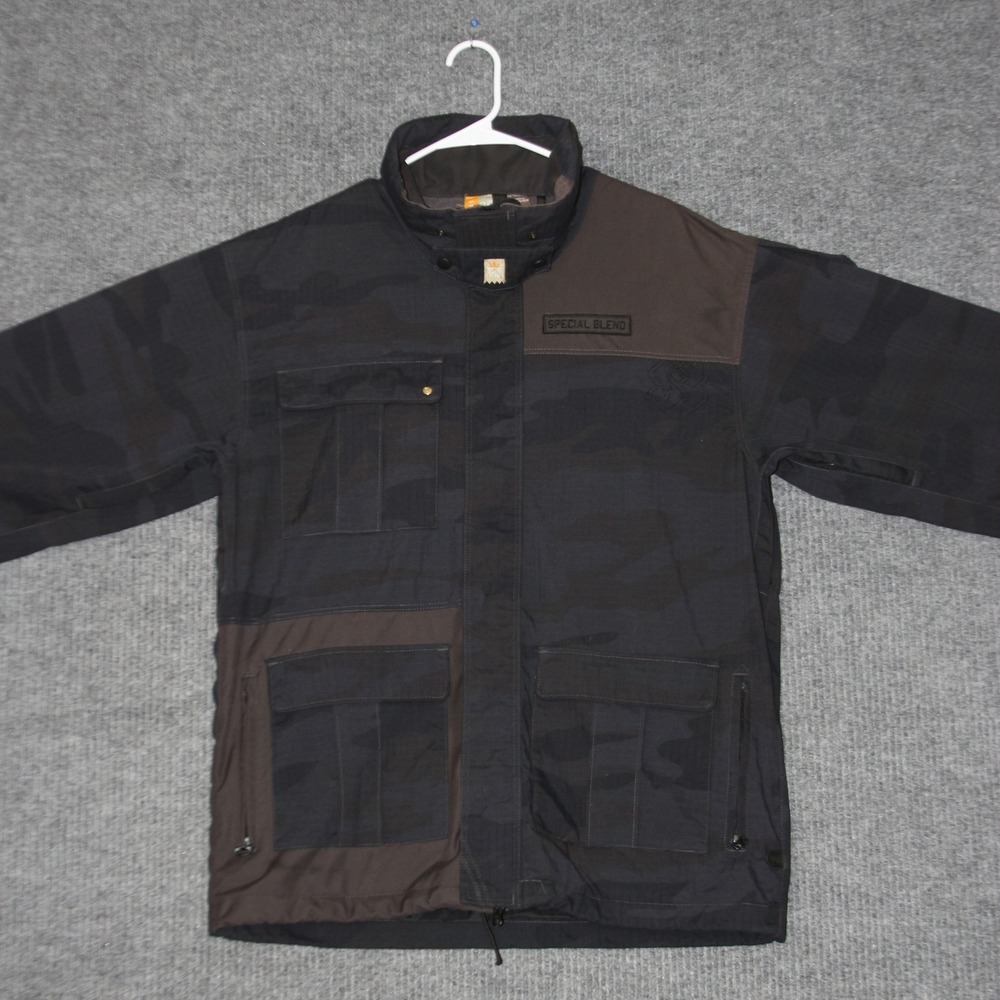 Special Blend Snowboard Jacket Men M Ripstop Camo Waterproof 10K Technical Shell